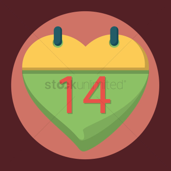 Heart shaped calendar Heart shaped calendar