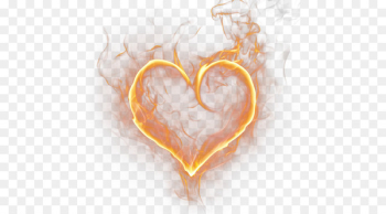 Heart-shaped light flame Heart-shaped light flame