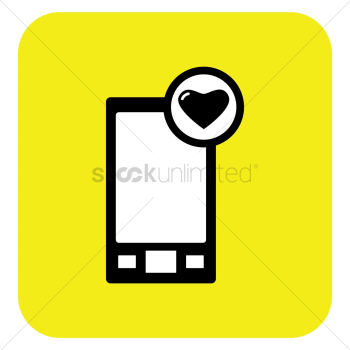 Heart shaped on a mobile Heart shaped on a mobile