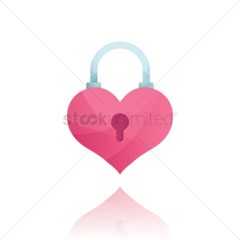 Heart shaped padlock Heart shaped padlock