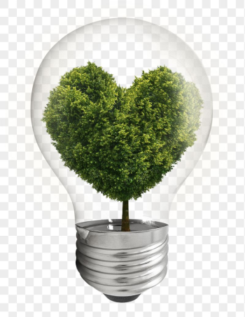 Heart tree png bulb sticker, | Free PNG - rawpixel