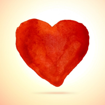 Heart watercolor background Heart watercolor background