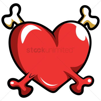Heart with bones Heart with bones