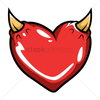 Heart with horns Heart with horns