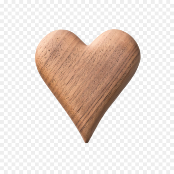 heart wood beige heart love