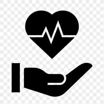 Heartbeat hand icon png sticker, | Free Icons - rawpixel