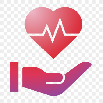 Heartbeat hand icon png sticker, | Free Icons - rawpixel