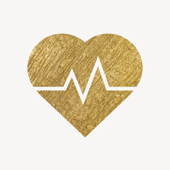 Heartbeat, health icon, gold illustration | Free Icons - rawpixel Heartbeat, health icon, gold illustration | Free Icons - rawpixel