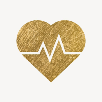 Heartbeat, health icon, gold illustration | Free Icons - rawpixel Heartbeat, health icon, gold illustration | Free Icons - rawpixel