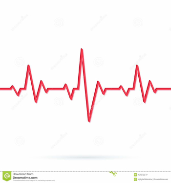 Heartbeat Line. Seamless Background. Vector Stock Illustration ...