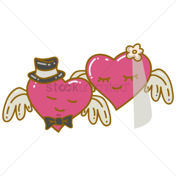 Hearts getting married