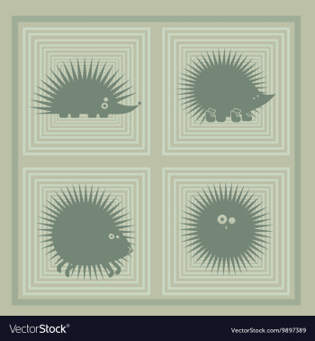 Hedgehog vector image Hedgehog vector image
