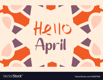 hello april april month