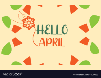 hello april april month