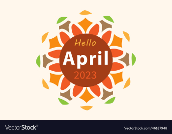 hello april april month