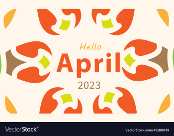 hello april april month