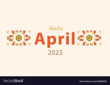 hello april april month