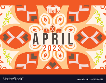 hello april april month