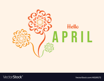 hello april april month