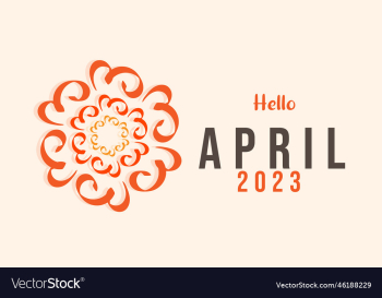 hello april april month