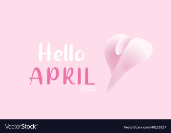 hello april april month