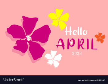 hello april april month