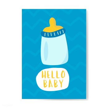 Hello baby invitation | Free stock vector - 544527