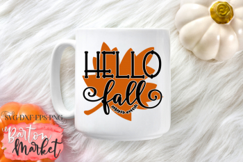 Hello Fall SVG DXF EPS PNG