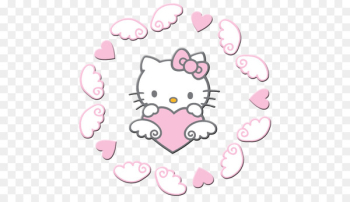 Hello Kitty Birthday Party Invitations Valentine's Day Coloring book Heart - hello kitty 
