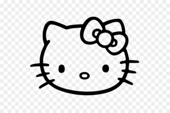 Hello Kitty Vector graphics Black and white Image Drawing - hello kitty frame 