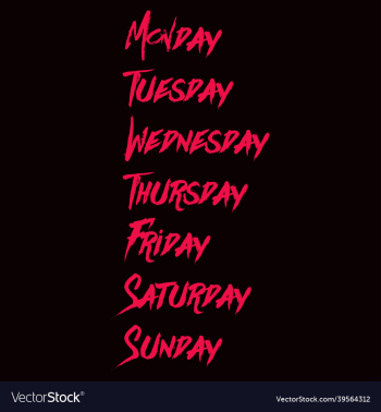 hello weekly hand lettering png design