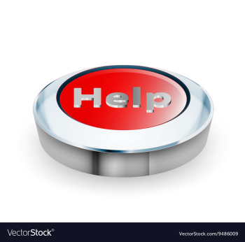 Help button vector image Help button vector image
