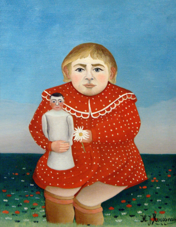 Henri Rousseau's Child with Doll (1906)… | Free public domain illustration Henri Rousseau's Child with Doll (1906)… | Free public domain illustration
