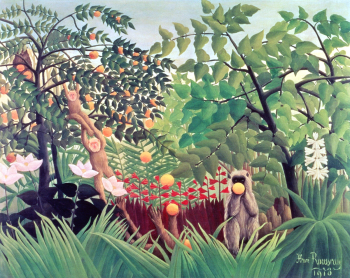 Henri Rousseau's Exotic Landscape (1910)… | Free public domain illustration Henri Rousseau's Exotic Landscape (1910)… | Free public domain illustration