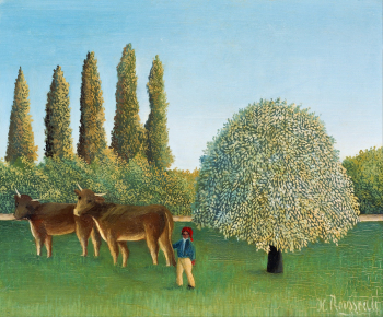 Henri Rousseau's Meadowland (The Pasture)… | Free public domain illustration Henri Rousseau's Meadowland (The Pasture)… | Free public domain illustration