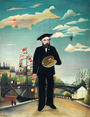 Henri Rousseau's Myself: Portrait –… | Free public domain illustration Henri Rousseau's Myself: Portrait –… | Free public domain illustration