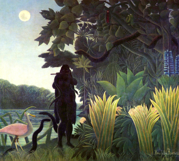 Henri Rousseau's The Snake Charmer (1907)… | Free public domain illustration Henri Rousseau's The Snake Charmer (1907)… | Free public domain illustration