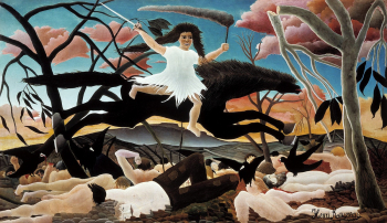 Henri Rousseau's War (La Guerre) (1894)… | Free public domain illustration Henri Rousseau's War (La Guerre) (1894)… | Free public domain illustration