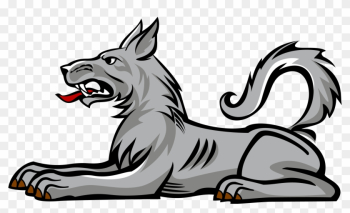 Heraldic Animals Clipart Wolf Pencil And In Color - Code Of Arms Wolf