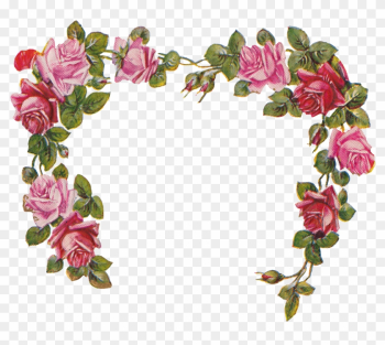 Here Is The Image Decomposed For You To Use The Elements - Flower Frame Without Background