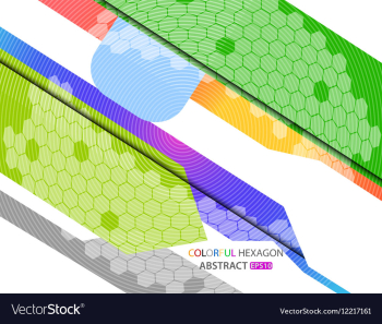 Hexagon abstract vector image Hexagon abstract vector image