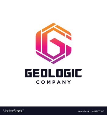 Hexagon letter g logo vector image Hexagon letter g logo vector image
