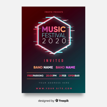 Hexagon music festival poster