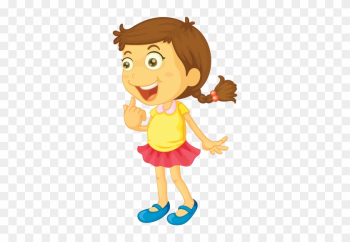 Hey, Look All Of The Answers To My Parent&#39;s Questions - Young Girl Clipart