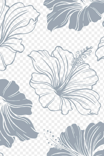 Hibiscus flower pattern png background, | Free PNG - rawpixel