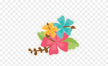 Hibiscus - Moana Leaves Clipart