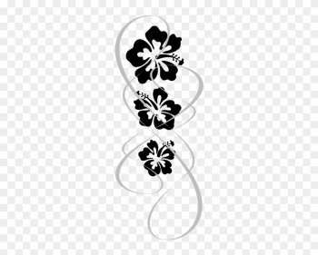 Hibiscus Swirl Clip Art - Hibiscus Black And White Border Hibiscus Swirl Clip Art - Hibiscus Black And White Border