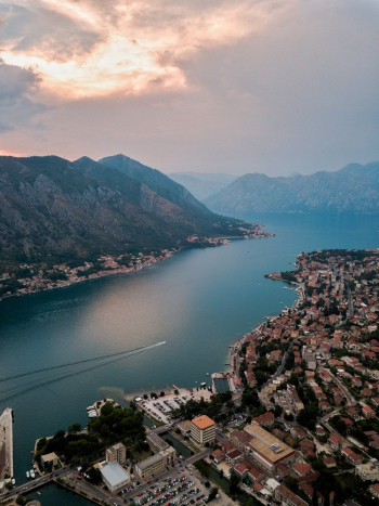 High Angle Photo of Lake