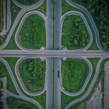 High Angle Photo of Roads