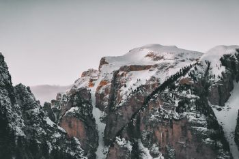 High-angle Photography of Snow Covered Mountains